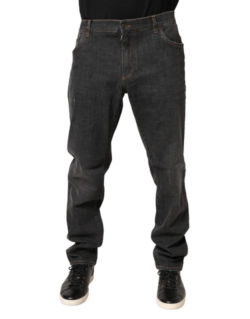 Dark Gray Denim Jeans — Gray