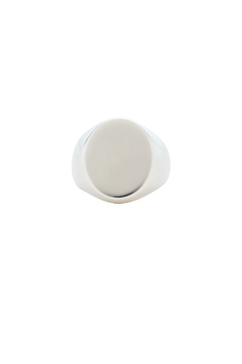 Martine Ali Oval Signet Ring in Sterling Silver - Metallic Silver. 7 also