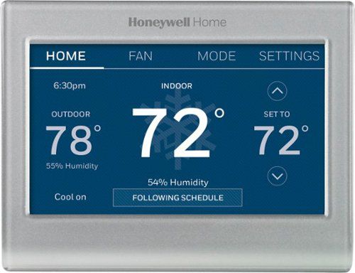 Smart Color Thermostat with Wi-Fi Connectivity - Silver