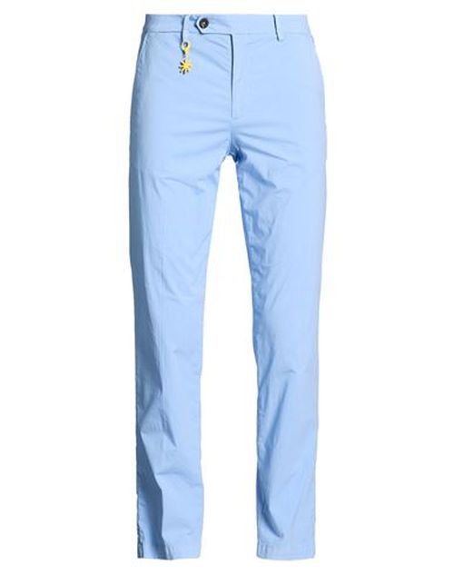 Man Pants Light blue Size 34 Cotton, Elastane