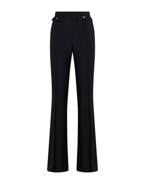 Woman Pants Black Size 12 Polyester, Elastane