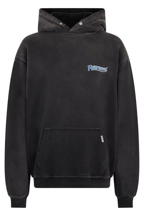 Hooded Sweatshirt with Print - Grey
