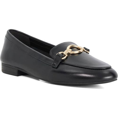 Dune London Womens Ladies Gladia - Leather Almond Toe Loafers - Black Patent Leather