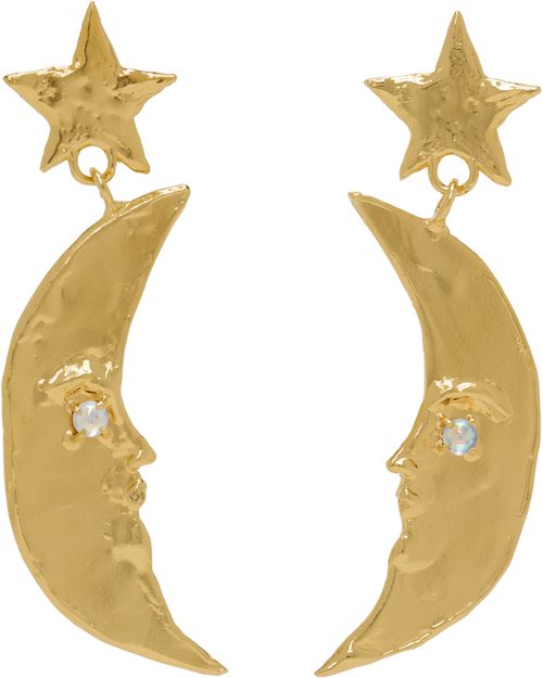 Mondo Mondo Gold Moon Earrings
