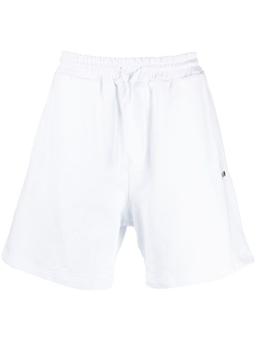 Logo-print cotton shorts - White