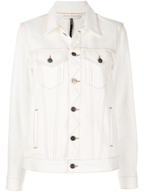 Logo-print denim jacket