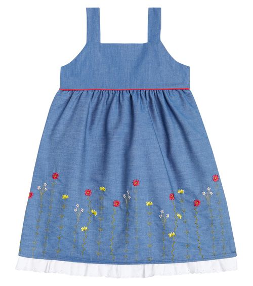 Clementina embroidered cotton dress