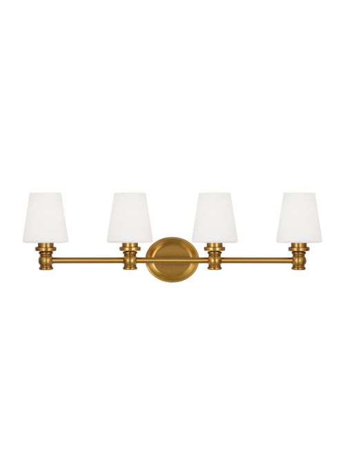 Burnished Brass Bathroom Vanity Light from the Xavierre Collection