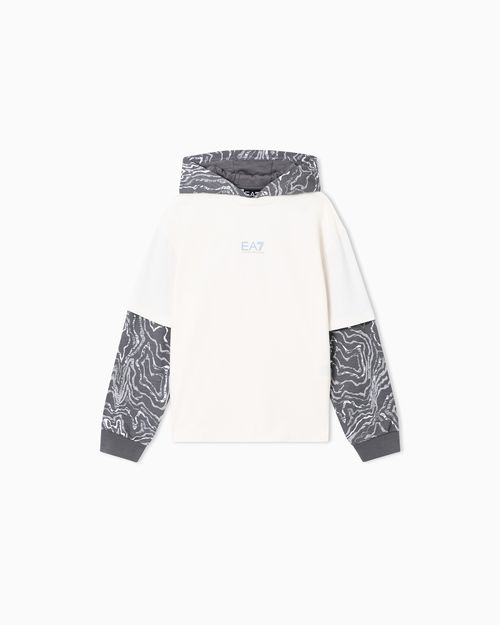 Visibility Boy pure cotton hooded sweatshirt