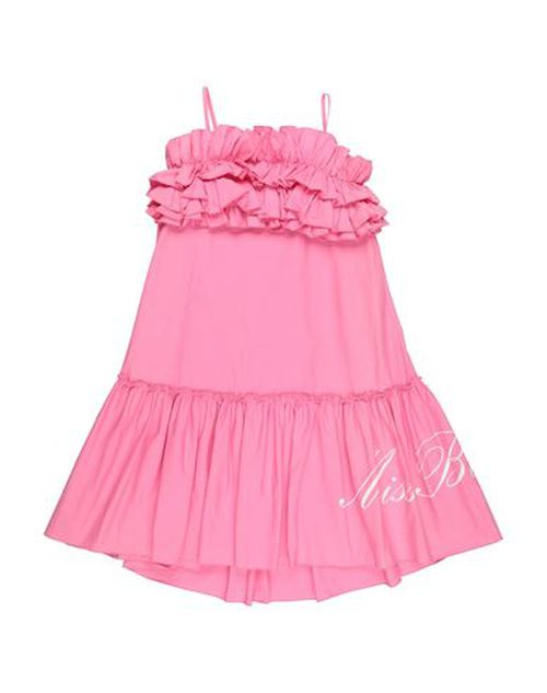 Kid Girl Kids' dress Fuchsia Size 12 Cotton, Elastane