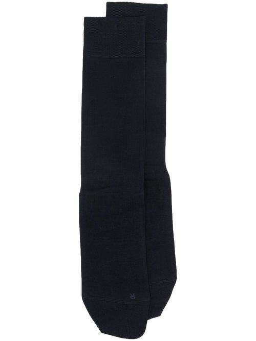 Logo-print detail socks - Blue
