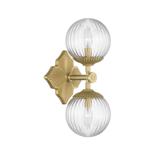 Aged Brass Wall Sconce from the Orly Collection