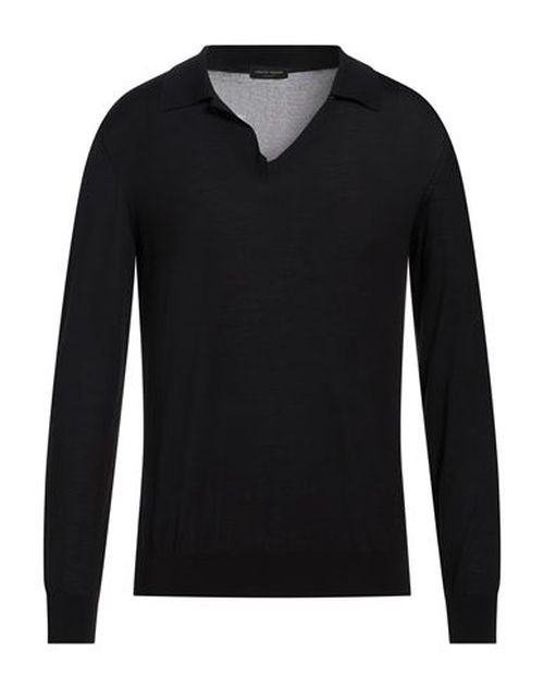 Man Sweater Black Size 38 Wool
