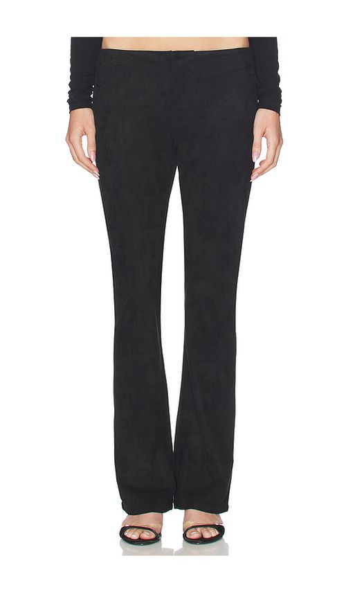 LIONESS Low Waisted Slim Pant in Black. S. Also in L, M, XL, XS