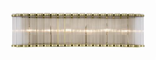 Gold Bathroom Vanity Light from the Glasbury Collection
