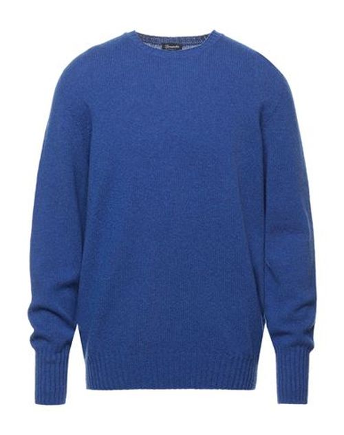 Man Sweater Blue Size 40 Lambswool