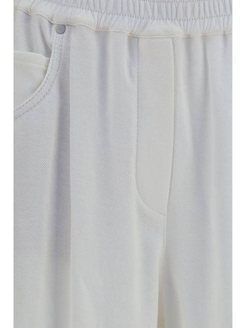 Cotton Piqué Shorts — White