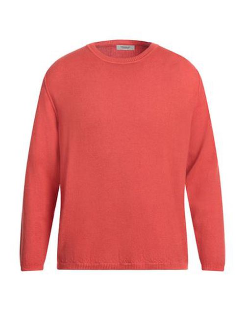 Man Sweater Tomato red Size L Virgin Wool