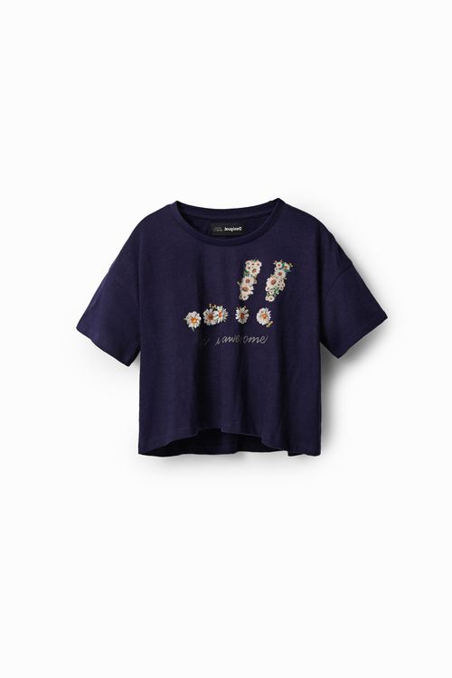 Cropped daisy T-shirt