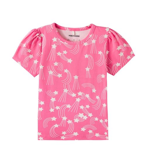 Printed cotton-blend jersey T-shirt