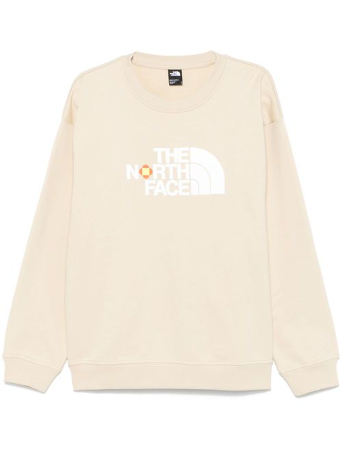 X Yinka Ilori logo-stamp sweatshirt - Neutrals