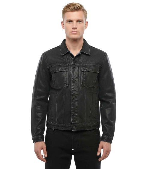Black Shirt Collar Jacket