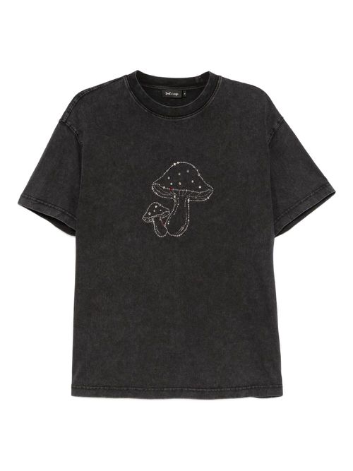 Crystal-print T-shirt - Grey