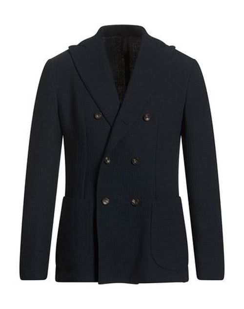Man Blazer Midnight blue Size 40 Polyester, Wool, Elastane