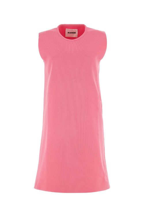 Fluo Pink Polyester Dress — Pink