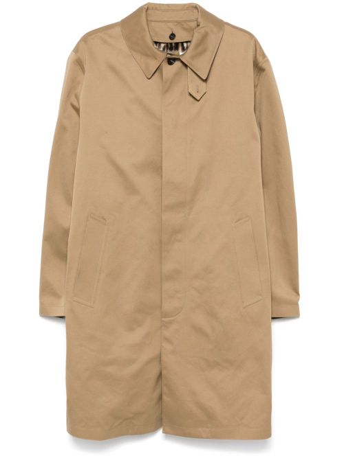 Cotton gabardine trench coat