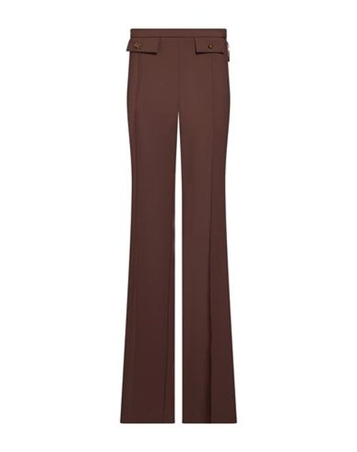 Woman Pants Chocolate brown Size 10 Polyester, Elastane