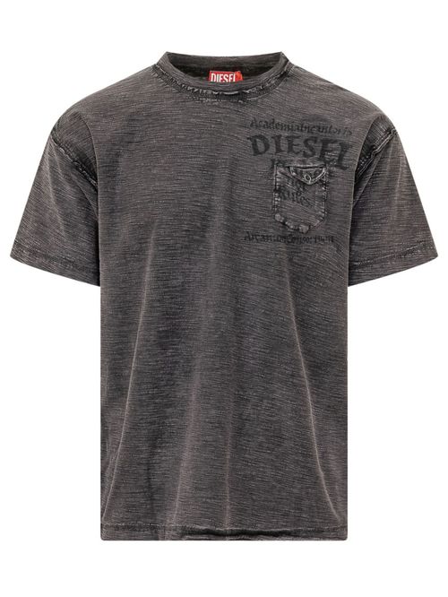 Black Graphic Crew Neck T-Shirt