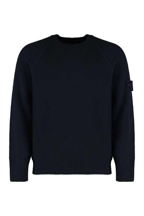 Long-sleeves Logo-patch Sweater