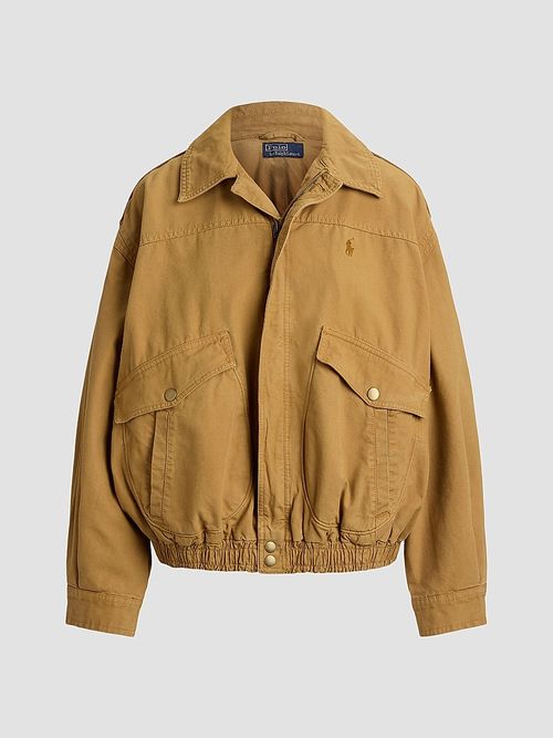 Women's Cotton Canvas Utility Jacket - Ghurka