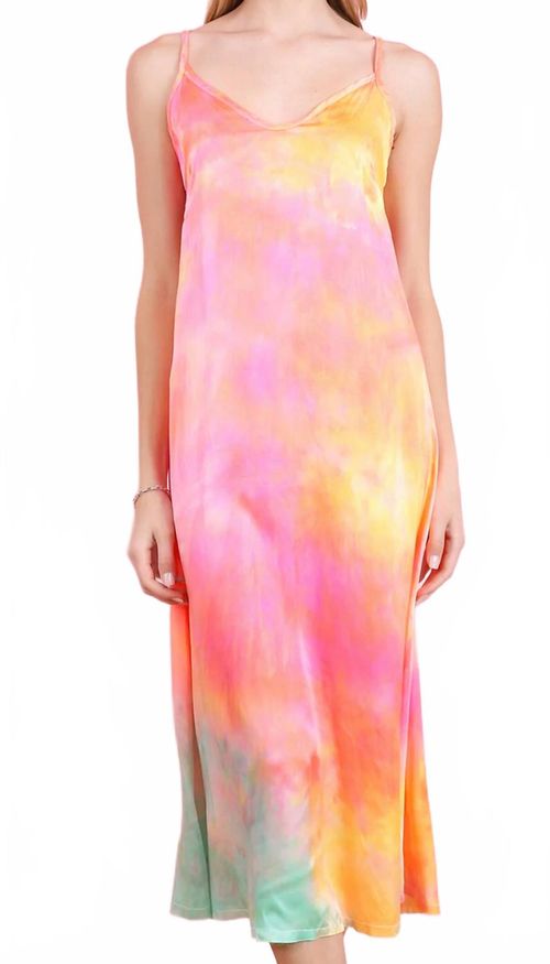 Silk Fanny Midi Dress In Sanctuary