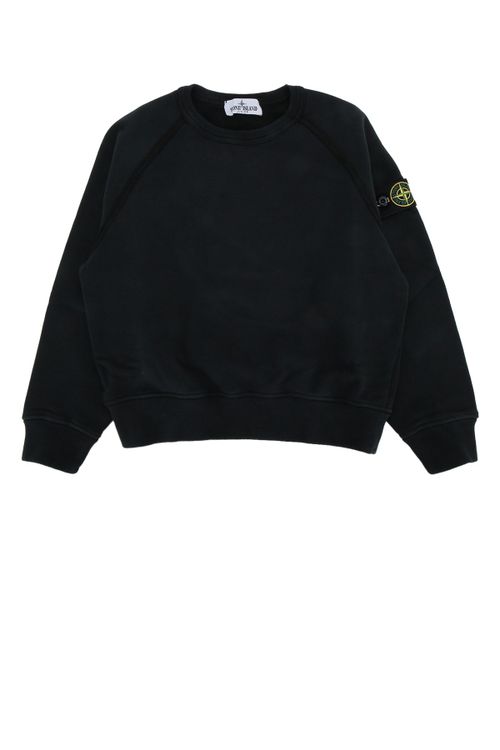 Logo-Embroidered Cotton Sweatshirt — Black