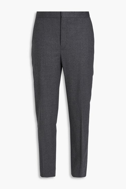 Wool-blend slim-leg pants - Gray - XXS
