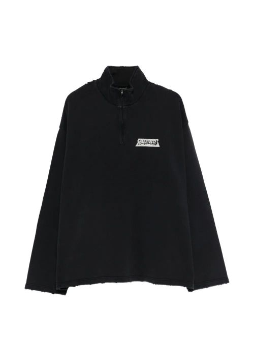 High Neck Half Zip Sweater for Men