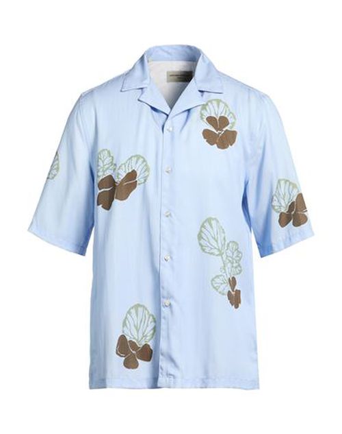 Officine Générale Man Shirt Sky blue Size M Lyocell