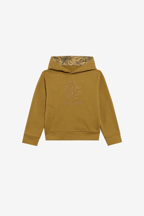 Ochre Hoodie Sweatshirt With Monogram Rc