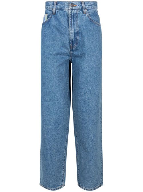 X Coogi Baggy embroidered loose-fit jeans - Blue