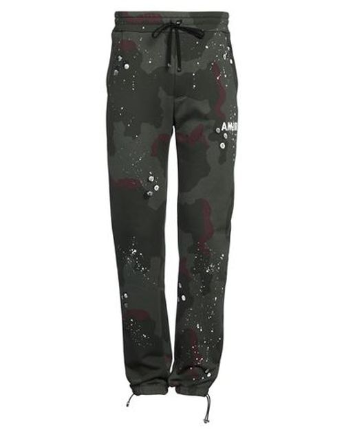 Amiri Man Pants Military green Size S Cotton