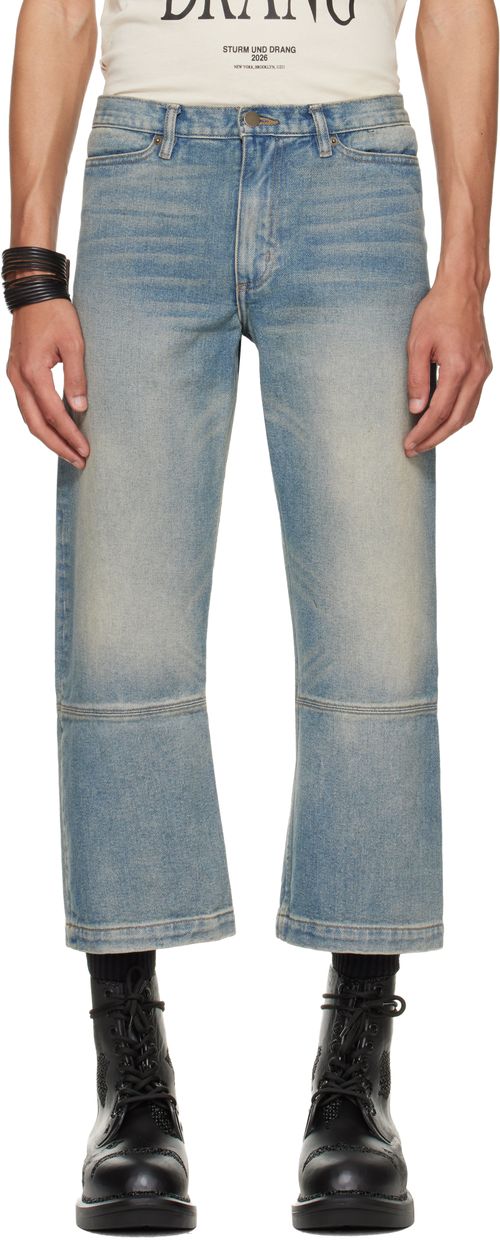 Blue Etteragic Denim Washed Jeans