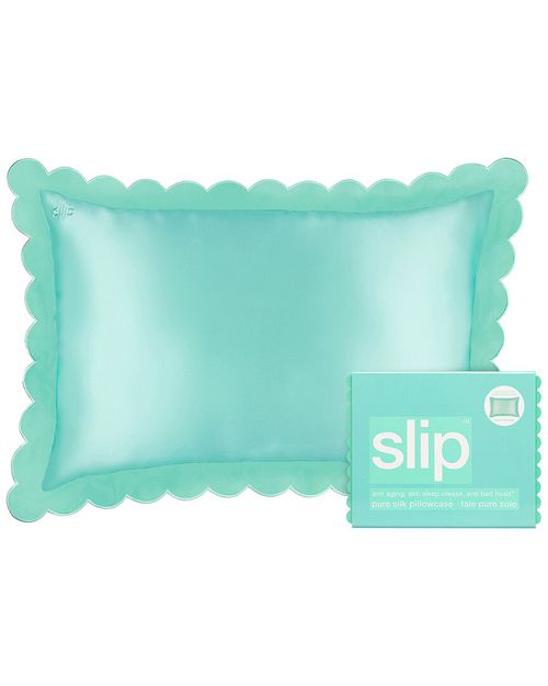 Pure Silk Queen Pillowcase With Scalloped Edge