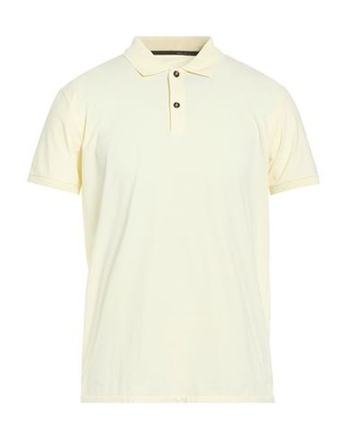 Man Polo shirt Pastel yellow Size 40 Polyamide, Elastane
