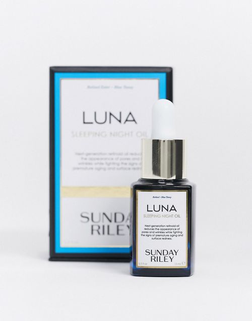 Luna Sleeping Night Oil with Retinol & Blue Tansy 0.5 fl oz-Clear