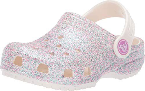 Crocs 206993-6XE-J2 Classic Glitter Clog K PTG Pink Tweed Glitter