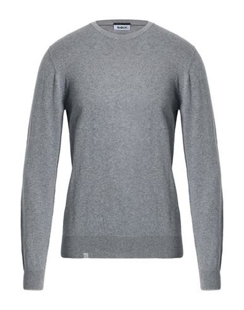 Man Sweater Grey Size 38 Cotton, Cashmere