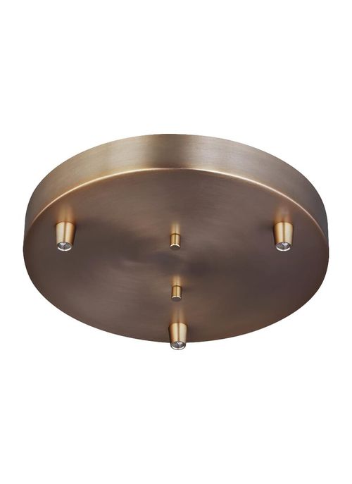 Towner Three Light Cluster Canopy in Satin Bra