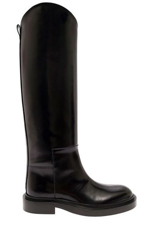 Jil Sander Asymmetric Round-Toe Boots